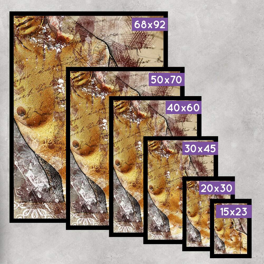 Quadro Decorativo Pintura de Mulher Abstrato