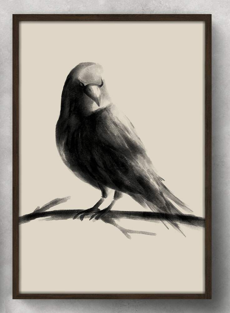 Quadro Decorativo Pintura de P�ssaro