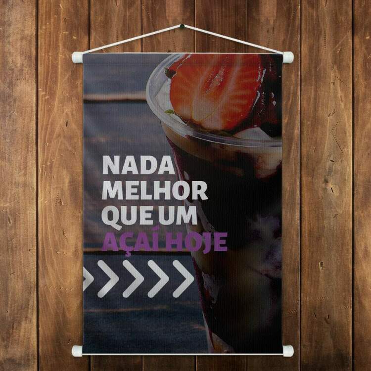 Banner Impresso em Lona Nada Melhor que um Aai Hoje