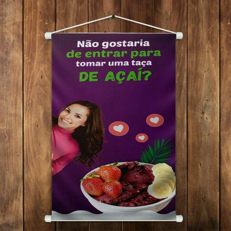 Banner Impresso em Lona No Gostaria de Entrar Para Tomar uma Taa de Aa?