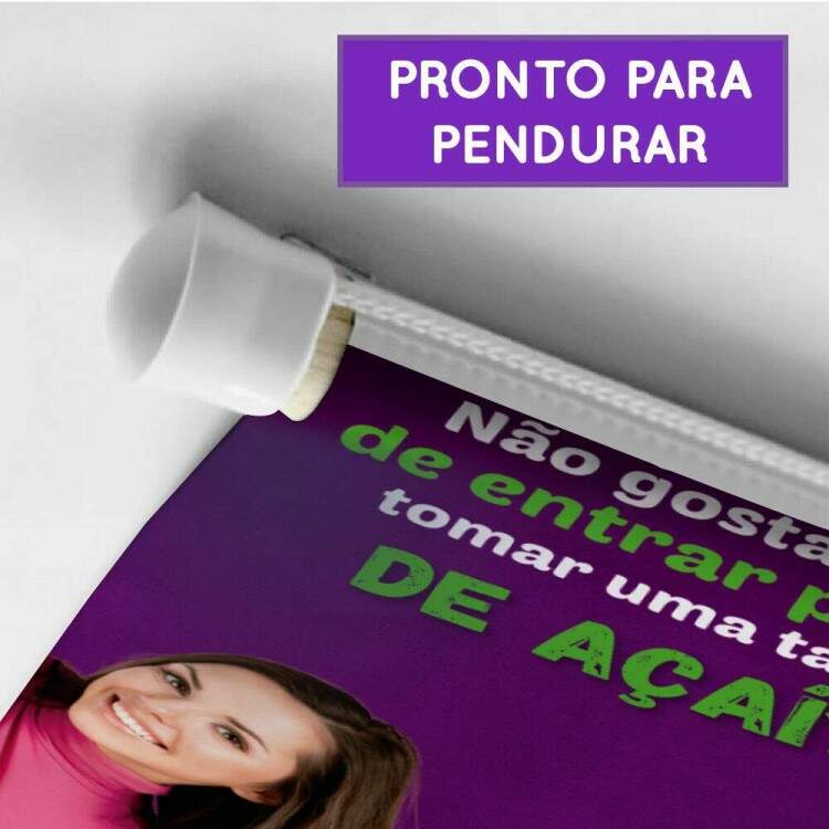 Banner Impresso em Lona No Gostaria de Entrar Para Tomar uma Taa de Aa?