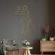 Quadro Decorativo Vazado Deusa �rtemis Geom�trico