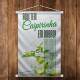 Banner Impresso em Lona Aqui tem Caipirinha em Dobro