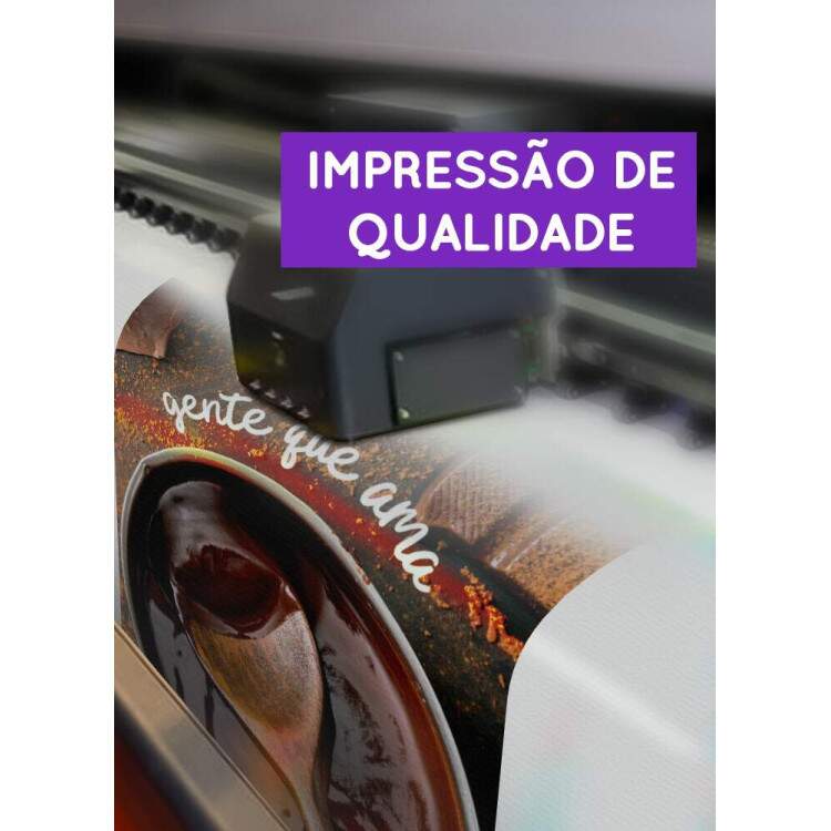 Banner Impresso em Lona Gente que Ama Chocolate