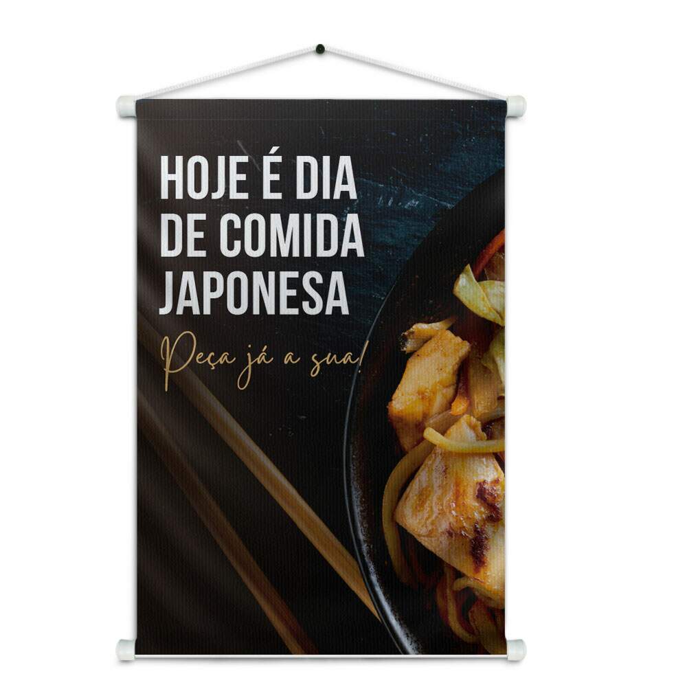 Banner Impresso em Lona Dia de Comida Japonesa