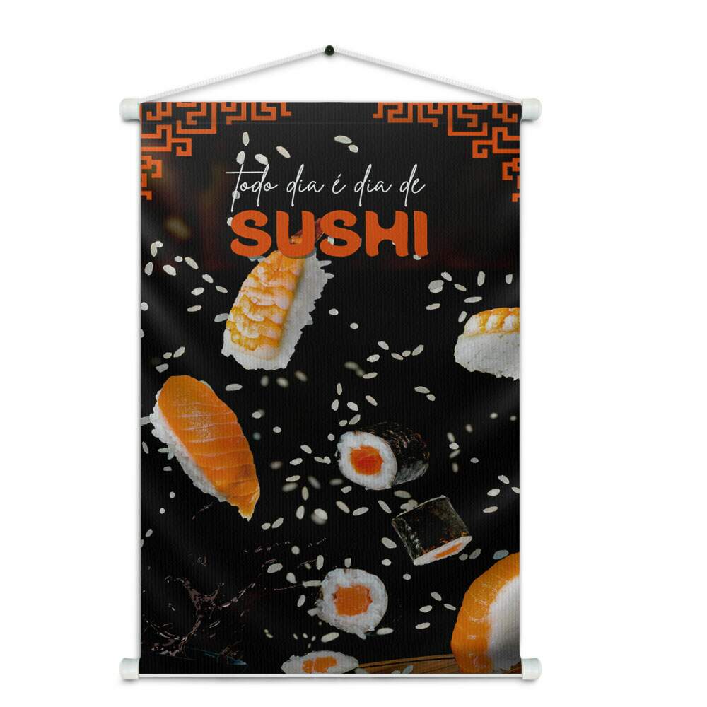 Banner Impresso em Lona Todo Dia  Dia de Sushi