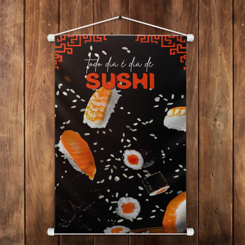 Banner Impresso em Lona Todo Dia � Dia de Sushi
