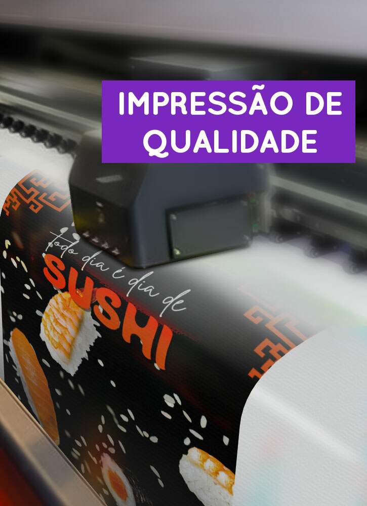 Banner Impresso em Lona Todo Dia � Dia de Sushi