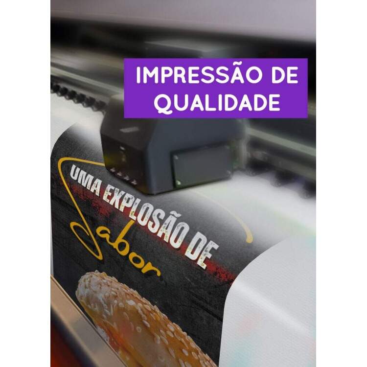 Banner Impresso em Lona Uma Exploso de Sabor