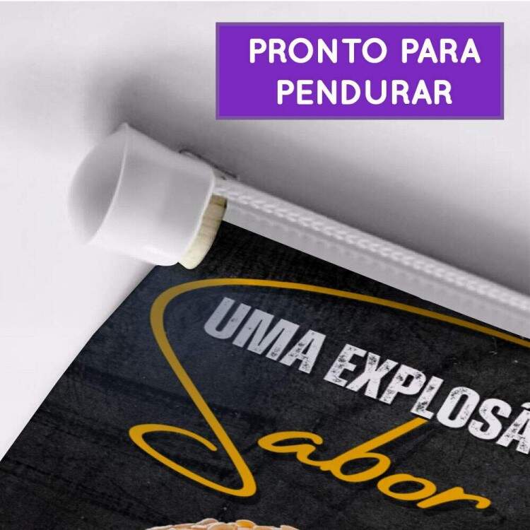 Banner Impresso em Lona Uma Exploso de Sabor
