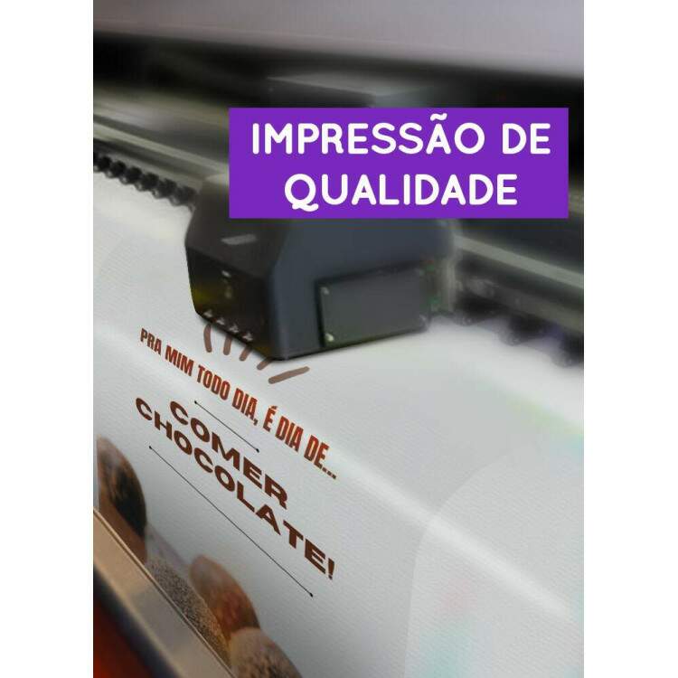 Banner Impresso em Lona Dia de Comer Chocolate