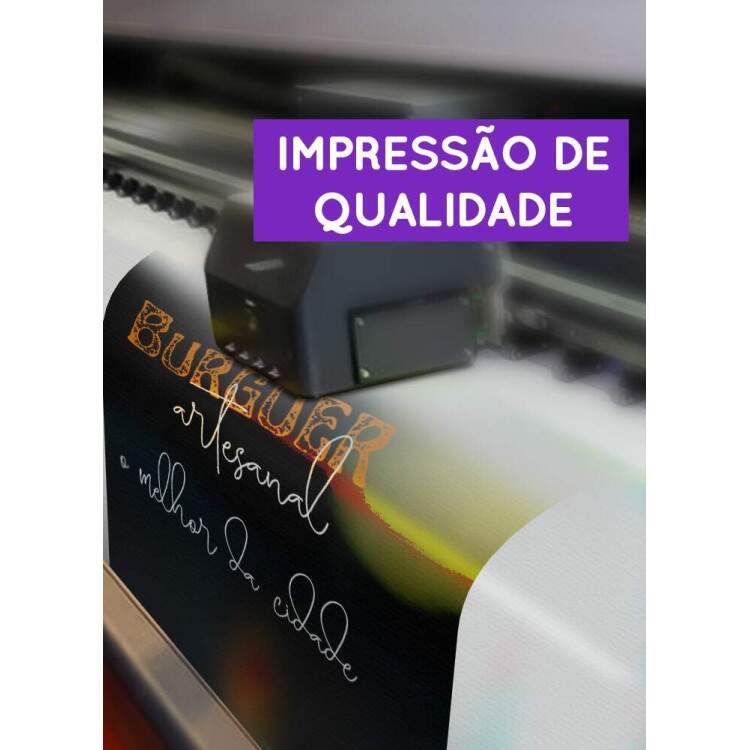 Banner Impresso em Lona Burguer Artesanal