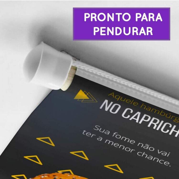 Banner Impresso em Lona Hamburguer no Capricho
