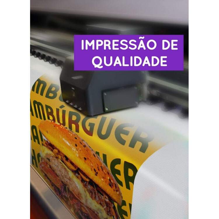 Banner Impresso em Lona Hamburguer