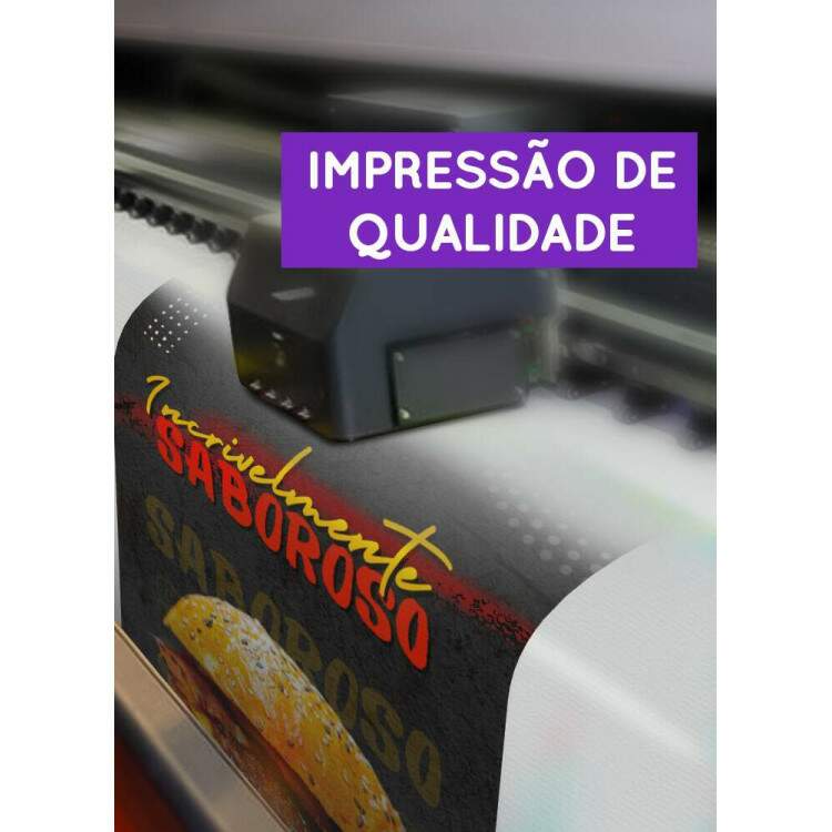 Banner Impresso em Lona Hamburguer Incrivelmente Saboroso