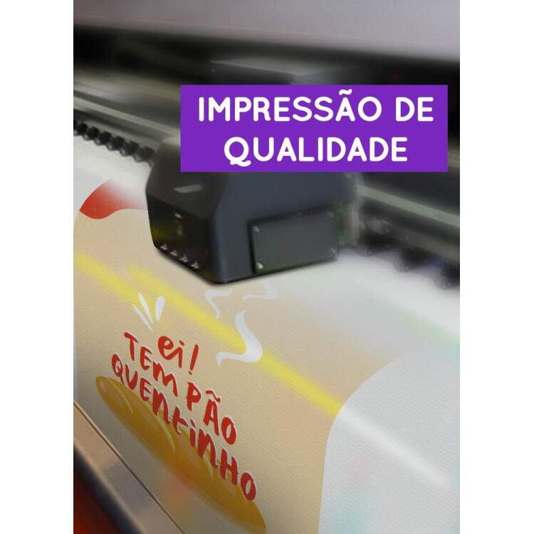 Banner Impresso em Lona Ei!Tem Po Quentinho