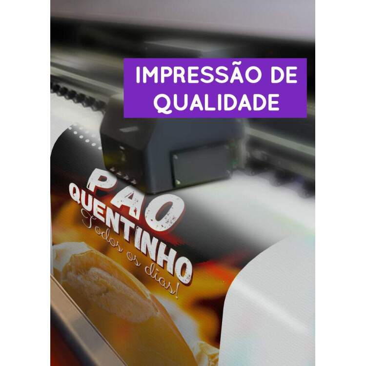Banner Impresso em Lona Po Quentinho