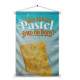 Banner Impresso para Pastelaria Que tal um Pastel Frito na Hora?
