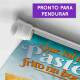 Banner Impresso para Pastelaria Que tal um Pastel Frito na Hora?