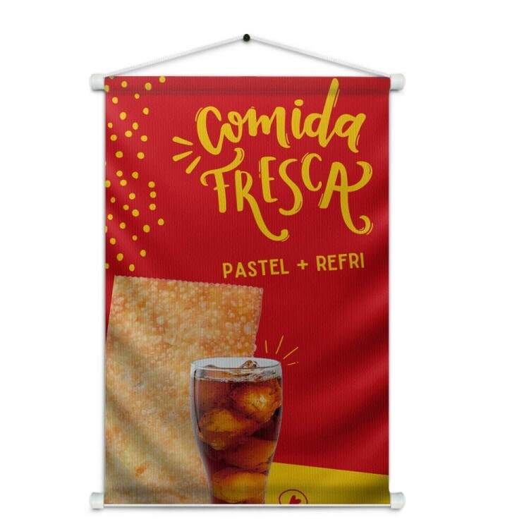 Banner Impresso para Pastelaria Comida Fresca