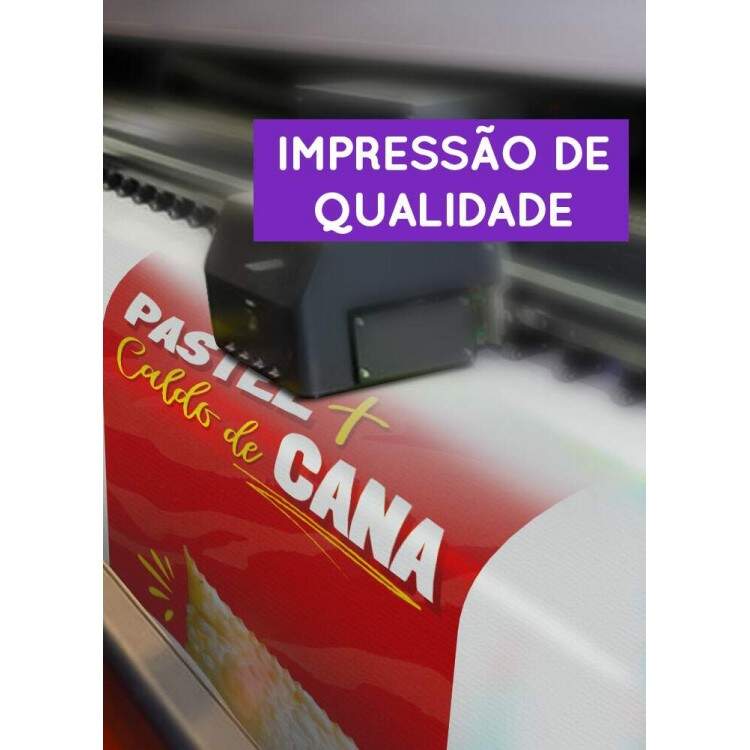 Banner Impresso para Pastelaria Pastel + Caldo de Cana