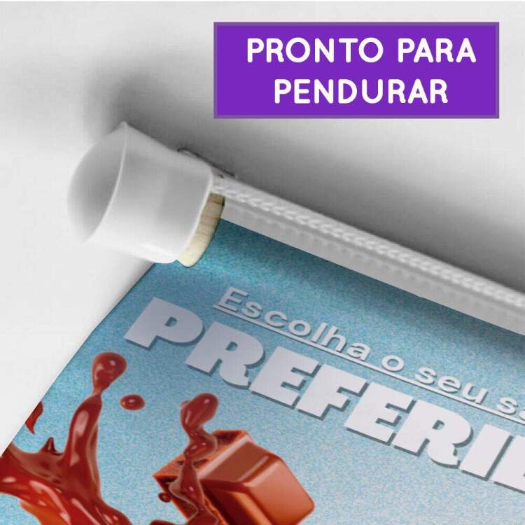 Banner Impresso Picol Escolha o Seu Sabor Preferido