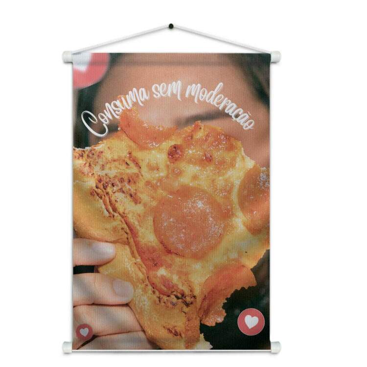 Banner Impresso para Pizzaria Consuma Sem Moderao