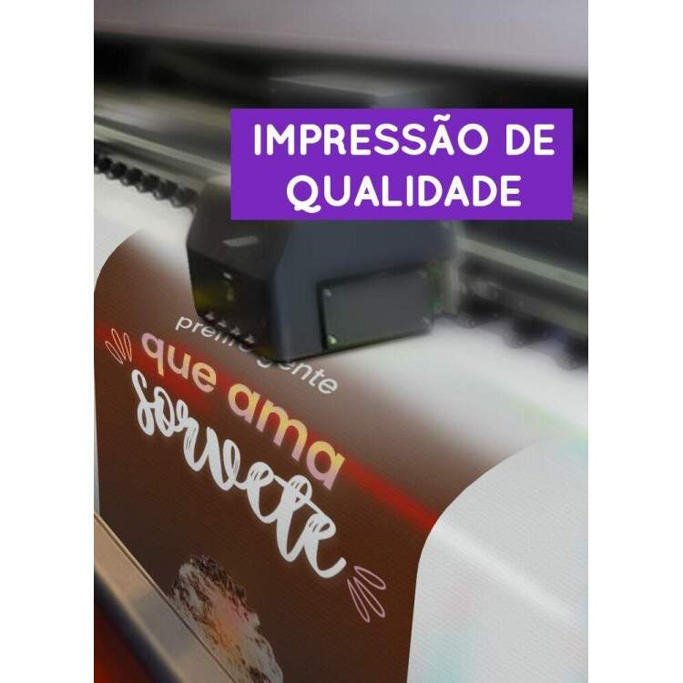 Banner Impresso para Sorveteria Prefiro Gente Que Ama Sorvete