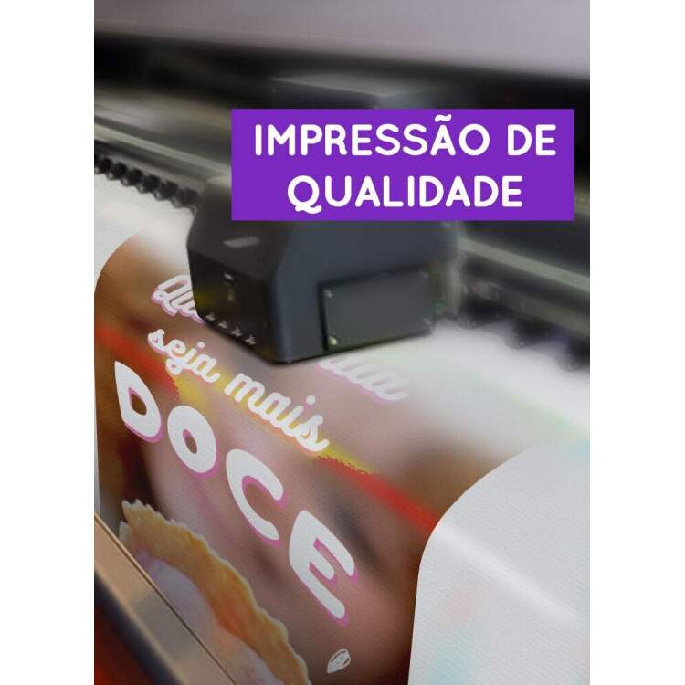 Banner Impresso para Sorveteria Que Seu Dia Seja Mais Doce