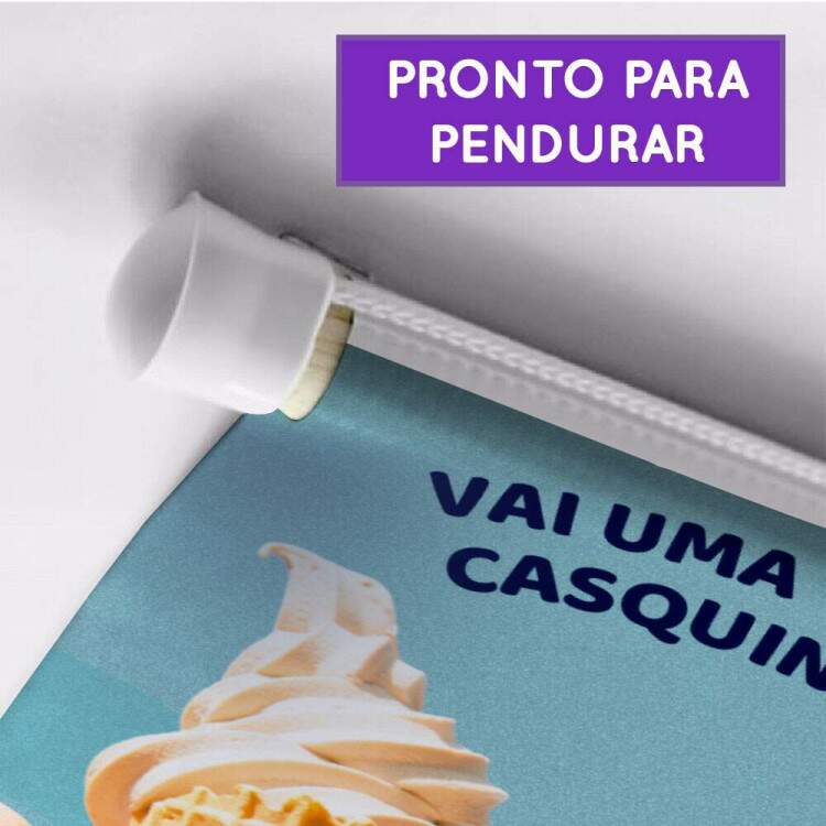 Banner Impresso para Sorveteria Vai Uma Casquinha?