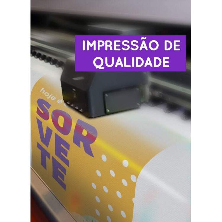 Banner Impresso para Sorveteria Hoje  Dia de Sorvete