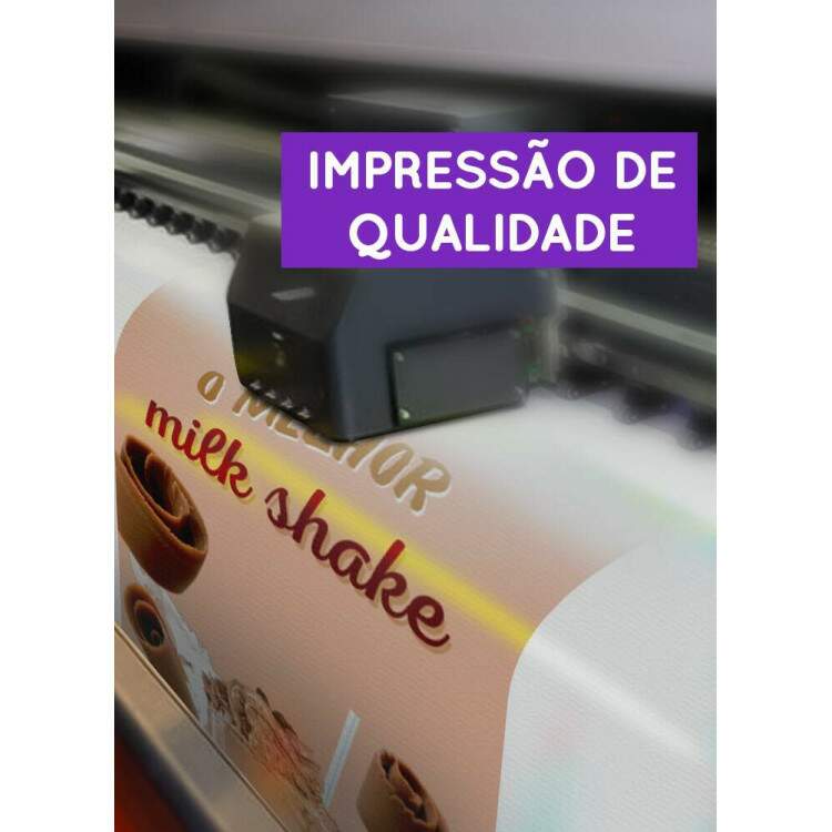 Banner Impresso para Sorveteria O Melhor Milkshake