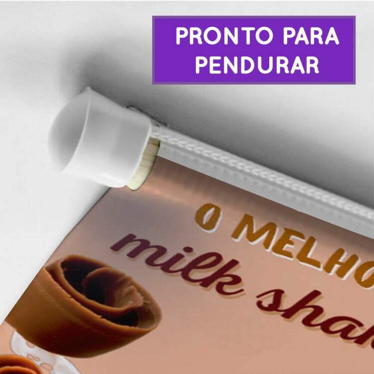 Banner Impresso para Sorveteria O Melhor Milkshake