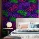 Papel de Parede Animal Print Tropical Cores Florescentes