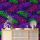 Papel de Parede Animal Print Tropical Cores Florescentes