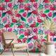 Papel de Parede Flamingos em Cores Degrad�