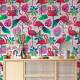 Papel de Parede Flamingos em Cores Degrad�