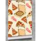 Papel de Parede Cozinha Fast Food Pizza na Caixa