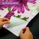 Papel de Parede Floral Flores Silvestres com Borboletas Verdes