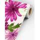 Papel de Parede Floral Flores Silvestres com Borboletas Verdes