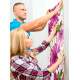 Papel de Parede Floral Flores Silvestres com Borboletas Verdes