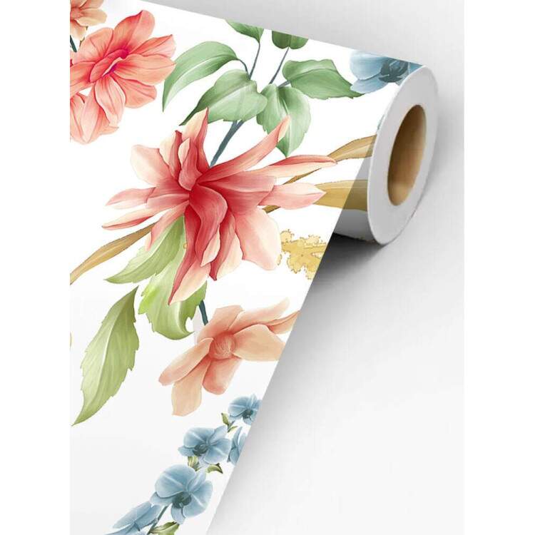 Papel de Parede Floral Orqudea e Magnolia