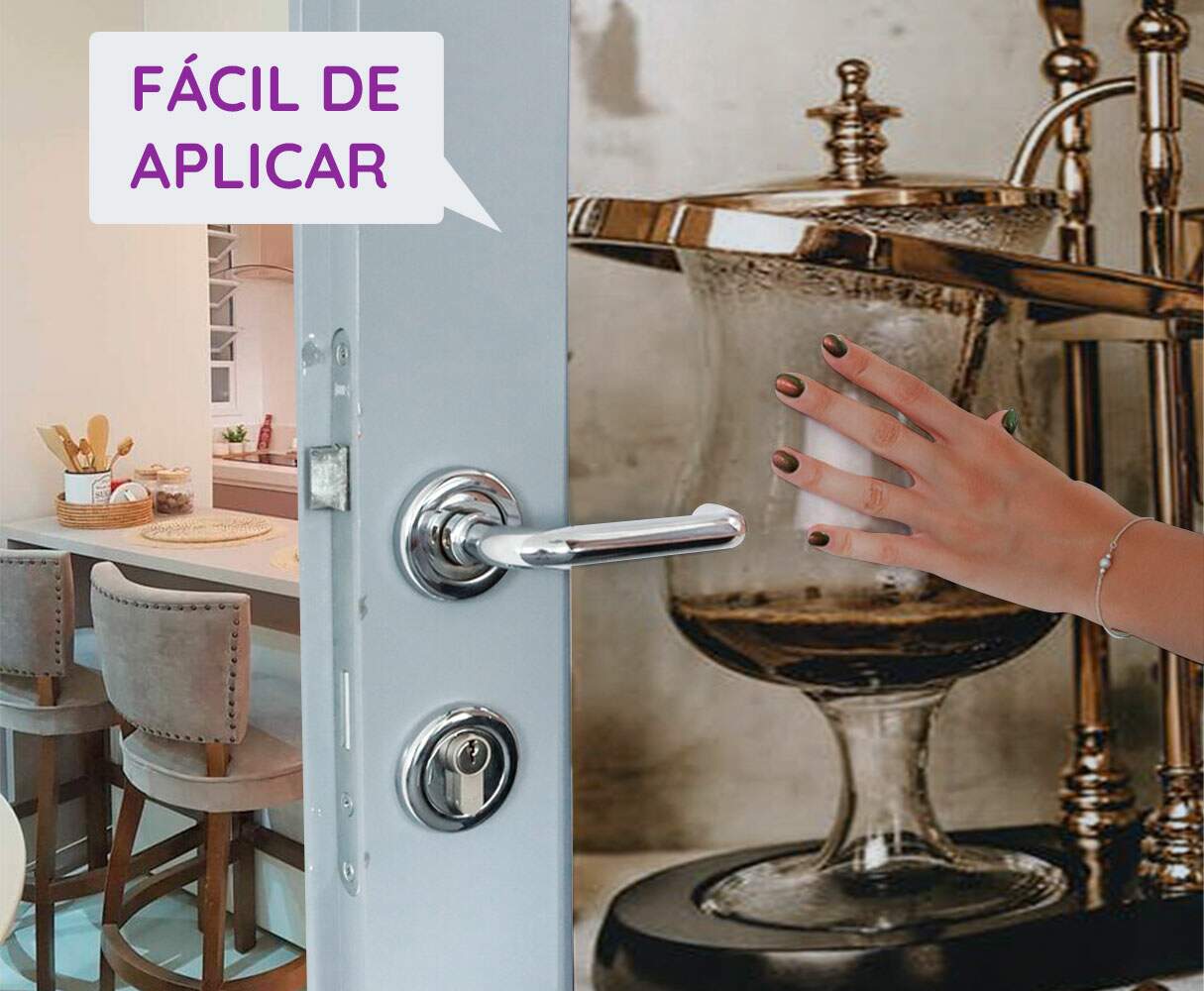 Adesivo Para Porta Produzindo Caf�