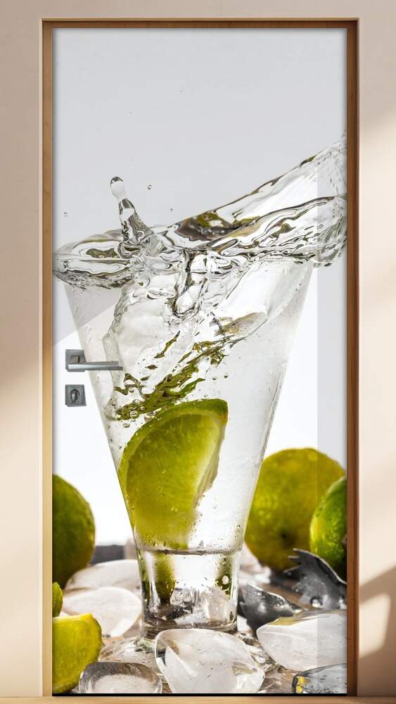 Adesivo Para Porta Caipirinha Com Peda�os De Lim�o