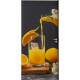 Adesivo Para Porta Suco De Laranja Com Laranjas Fatiadas