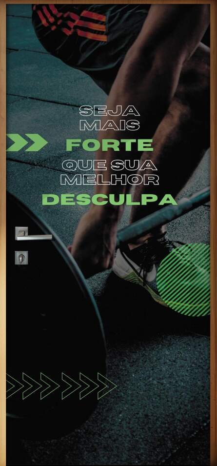 Adesivo para Porta Seja Mais Forte
