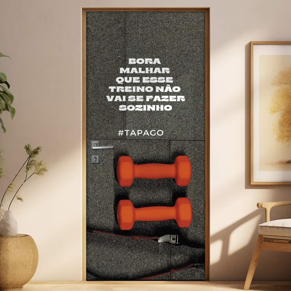 Adesivo Para Porta Para Academia #Tapago