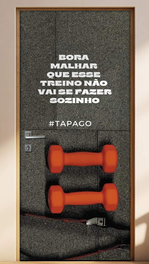 Adesivo Para Porta Para Academia #Tapago