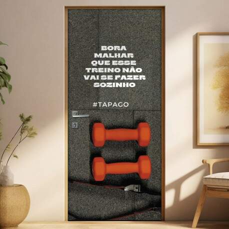 Adesivo Para Porta Para Academia #Tapago