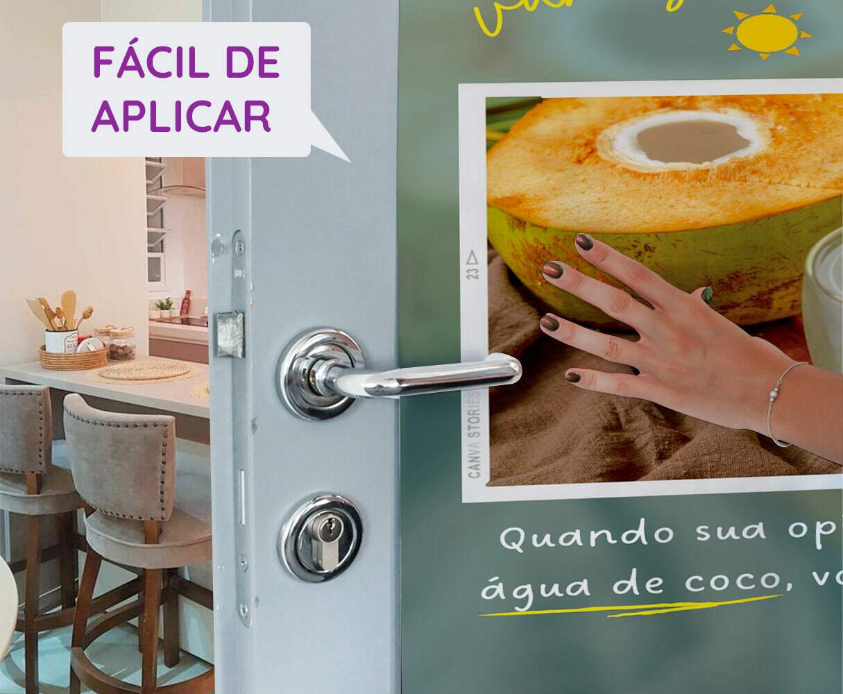 Adesivo Para Porta �gua De Coco